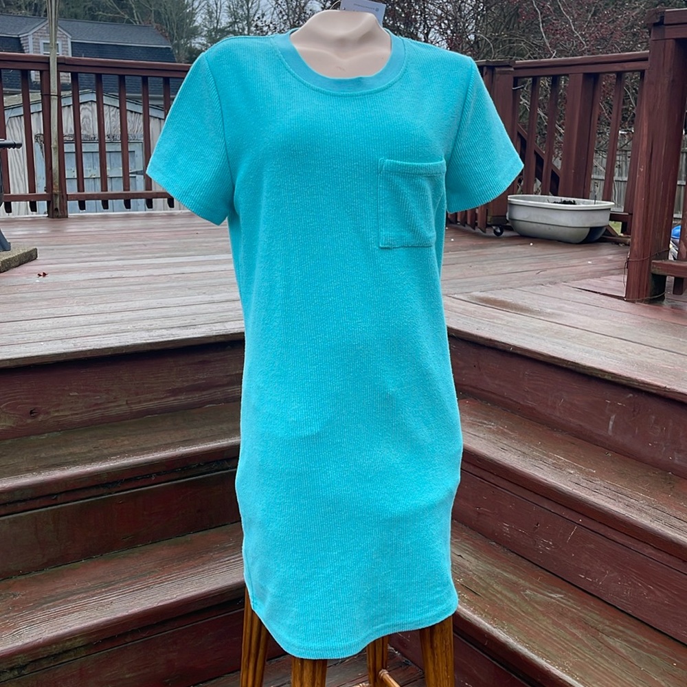 Uncharted Threads NWT Women’s Size Med Turquoise Dress